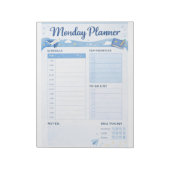Monday Daily Planner Printable  Notizblock (Rotiert)