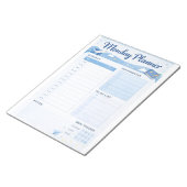 Monday Daily Planner Printable  Notizblock (angewinkelt)