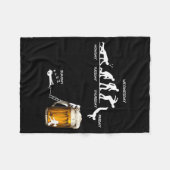 Monday Tuesday Thursday Friday Saturday Sunday Bee Fleecedecke (Vorderseite (Horizontal))