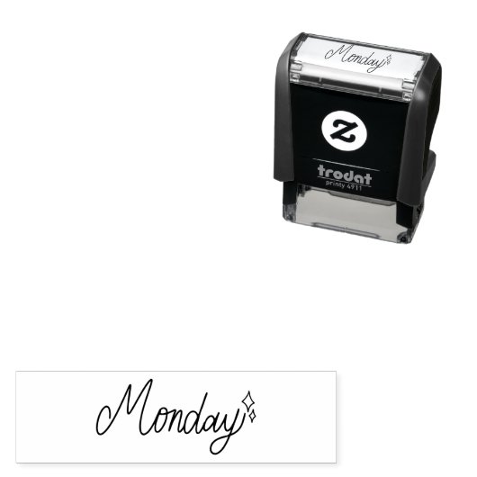 Monday Weekday Journal Design Permastempel (Beispiel)
