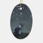 "Mondbaden" Keramik Ornament (Links)