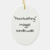 "Mondbaden" Keramik Ornament (Hinten)