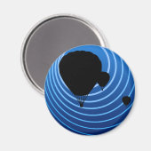 Mondballon Magnet (Vorderseite/Rückseite)