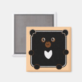 Mondbär Magnet (Vorderseite/Rückseite)