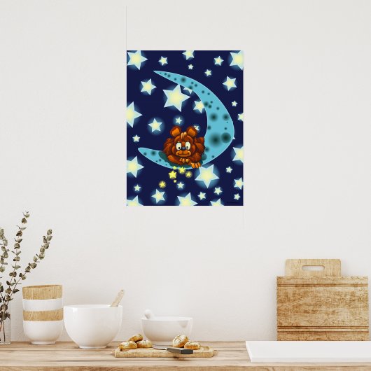 Mondbär Poster (Küche)