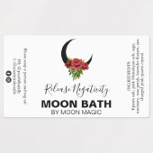 Mondbath-Soak-Zaubermarken Etiketten (Design 1)