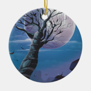 Mondbaum Keramikornament