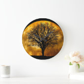 Mondbaum-Wall-Uhr Große Wanduhr (Zuhause)