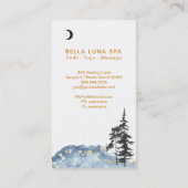 *~* Mondbäume, Goldstars Glitzer Moon Visitenkarte (Rückseite)