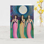 Mondbeehrer Karte (Gelbe Blume)