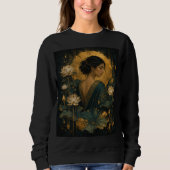 Mondbeglückter Lotus Serenity Sweatshirt (Vorderseite)
