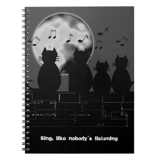 Mondbeleuchtung Notizblock (Vorderseite)