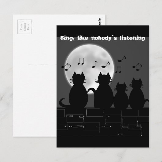 Mondbeleuchtung Postkarte (Vorne/Hinten)