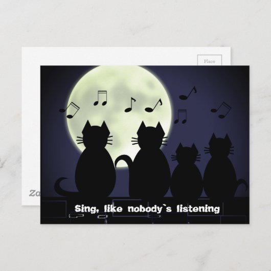 Mondbeleuchtung Postkarte (Vorne/Hinten)