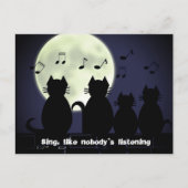 Mondbeleuchtung Postkarte (Vorderseite)