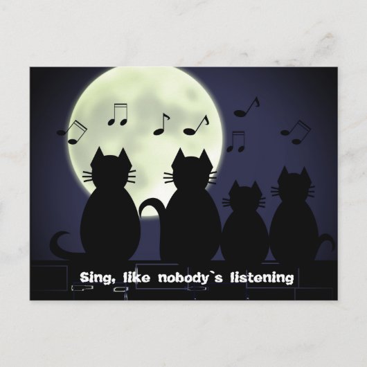 Mondbeleuchtung Postkarte (Vorderseite)