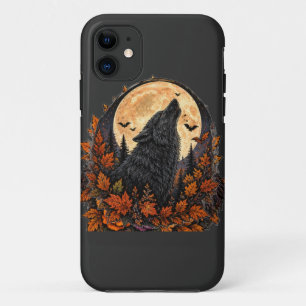 Mondbeschienen heulender Wolf gothisches Halloween Case-Mate iPhone Hülle
