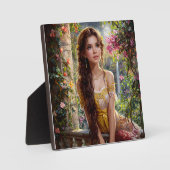 Mondbeschienene Blütenjungfer Fotoplatte (Vorderseite)