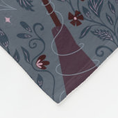 Mondbeschienene Hexen-Halloween-Muster Fleecedecke (Ecke)