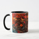 Mondbeschienene Muse Art Nouveau Tasse (Links)