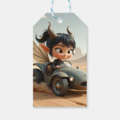 Mondbeschienene Pixie der wandernden Dünen.  Geschenkanhänger (Rückseite)