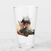 Mondbeschienene Pixie der wandernden Dünen. Glas (Rückseite)