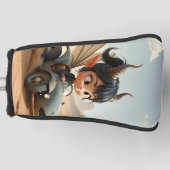 Mondbeschienene Pixie der wandernden Dünen.  Golf Headcover (Vorderseite)