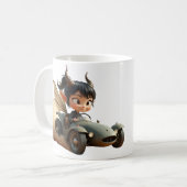 Mondbeschienene Pixie der wandernden Dünen.  Kaffeetasse (Vorderseite Links)