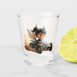 Mondbeschienene Pixie der wandernden Dünen. Schnapsglas