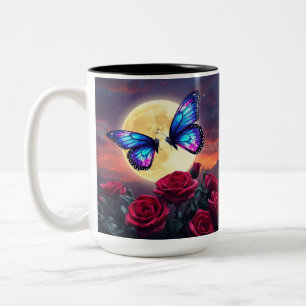 Mondbeschienene Stille Zweifarbige Tasse