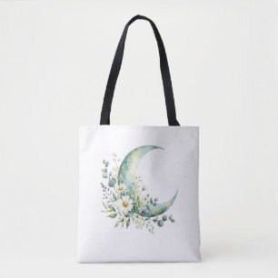 Mondbeschienene Wildblumen-Tasche Minimalistische Tasche