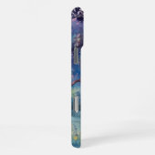 Mondbeschienene Zauberwald-Nachtlandschaft iPhone Hülle (Rechte Seite)