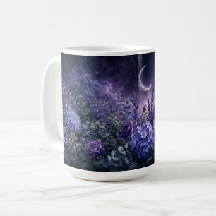 Mondbeschienener Botanica-Crescent-Garten-Kaffeebe Kaffeetasse