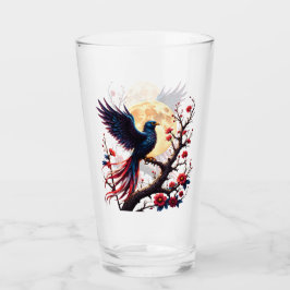 Mondbeschienener Crimsonwing – Mystischer Fantasy- Glas