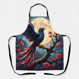 Mondbeschienener Crimsonwing – Mystischer Fantasy- Schürze