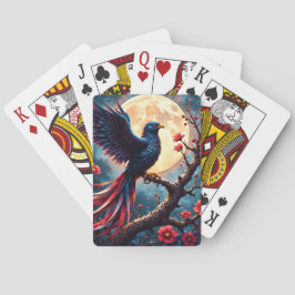 Mondbeschienener Crimsonwing – Mystischer Fantasy- Spielkarten