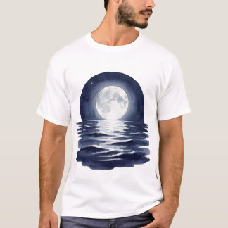 Mondbeschienener Ozean 🌙🌊 T-Shirt