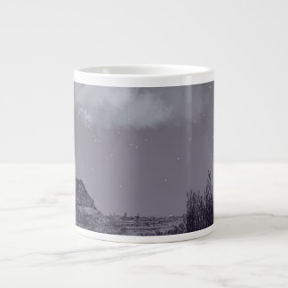 Mondbeschienener Reetgedeckter Cottage-Fantasie-Na Jumbo-Tasse