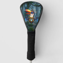 Mondbeschienener Steampunk-Tukan.  Golf Headcover