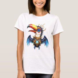 Mondbeschienener Steampunk-Tukan.  T-Shirt