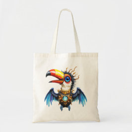 Mondbeschienener Steampunk-Tukan.  Tragetasche