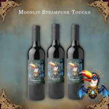 Mondbeschienener Steampunk-Tukan.