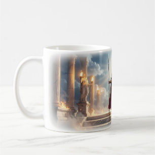 Mondbeschienener Wächter des Marmortempel-Mugs Kaffeetasse