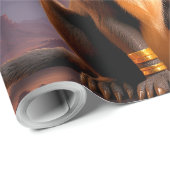Mondbeschützer des ewigen Sandes. Geschenkpapier (Rolleneckpunkt)