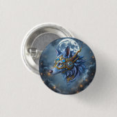 Mondbeschützter des Saphirschleiers. Button (Vorne & Hinten)