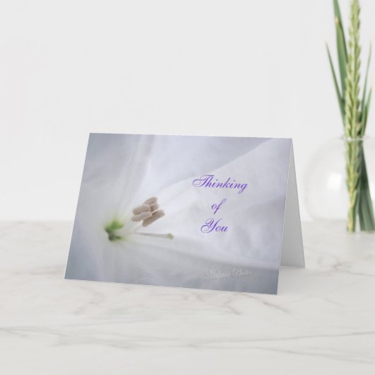 Mondblume #7 - leer oder individuell anpassen karte (Vorderseite)