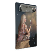 Mondblume Mini Klemmbrett (Schrägansicht)