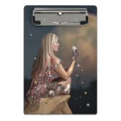 Mondblume Mini Klemmbrett (Vorderseite)