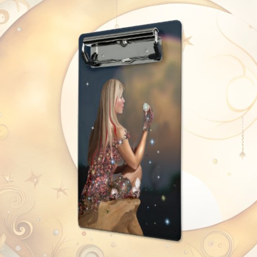 Mondblume Mini Klemmbrett