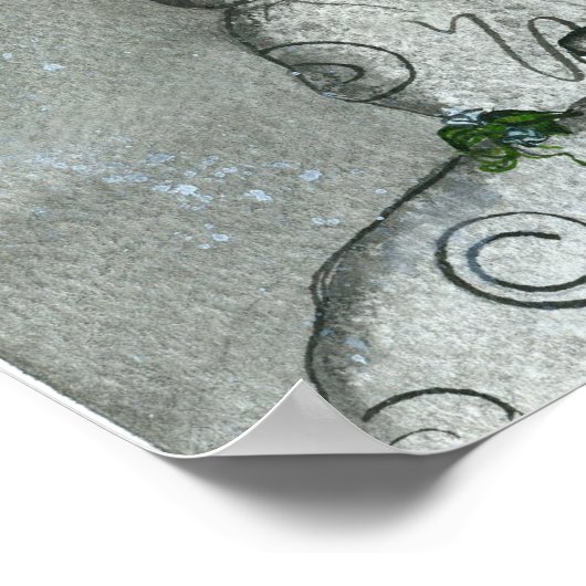 Mondblume Poster (Ecke)